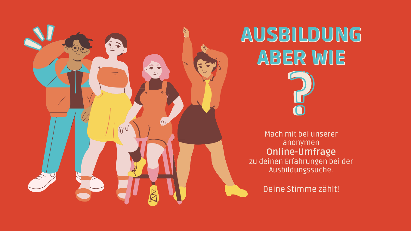 Jetzt mitmachen: Kurze Online-Umfrage zur Ausbildungssituation junger Menschen