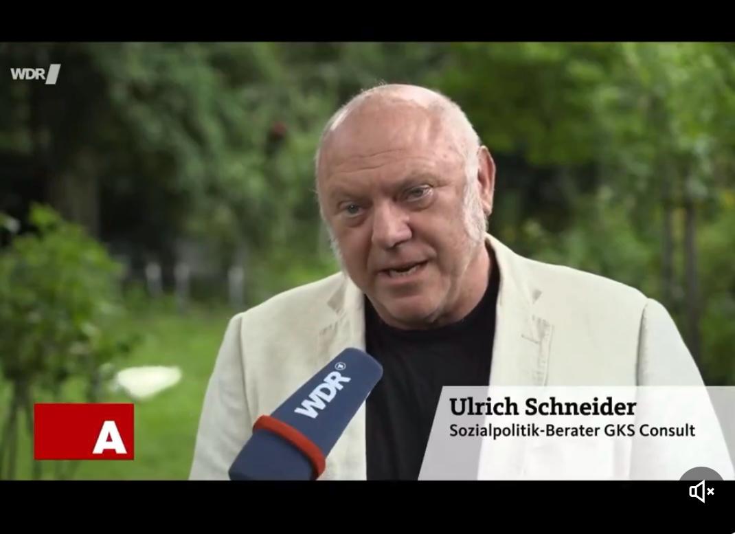 Mehr arbeiten für die Rente? Unser Berater Ulrich Schneider bei WDR Aktuell