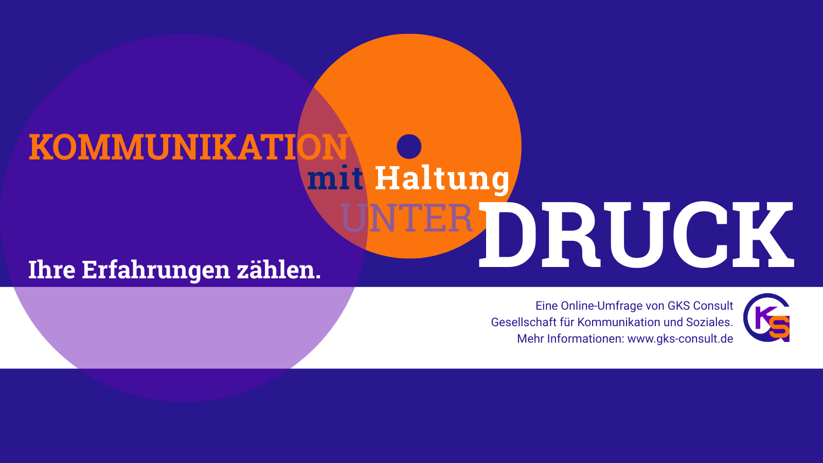 Jetzt teilnehmen: Umfrage „Kommunikation unter Druck“